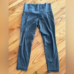 Athleta Gray High-Waist Capri Leggings